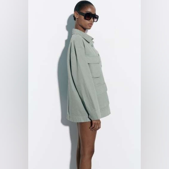 ZARA UTILITY OVERSHIRT - Picture 6 of 12